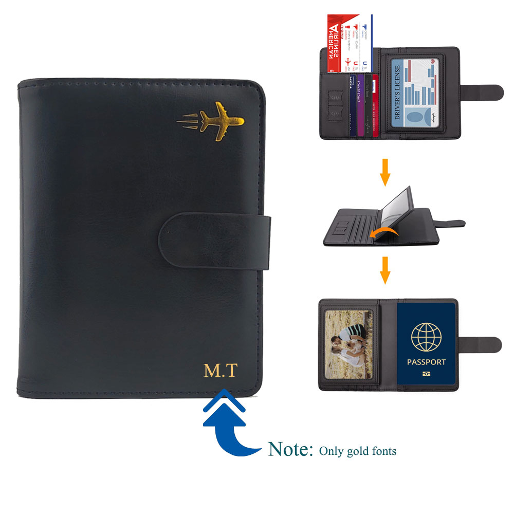 Men'S Accessories Premium - Porte-passeport personnalisé en cuir de qualité