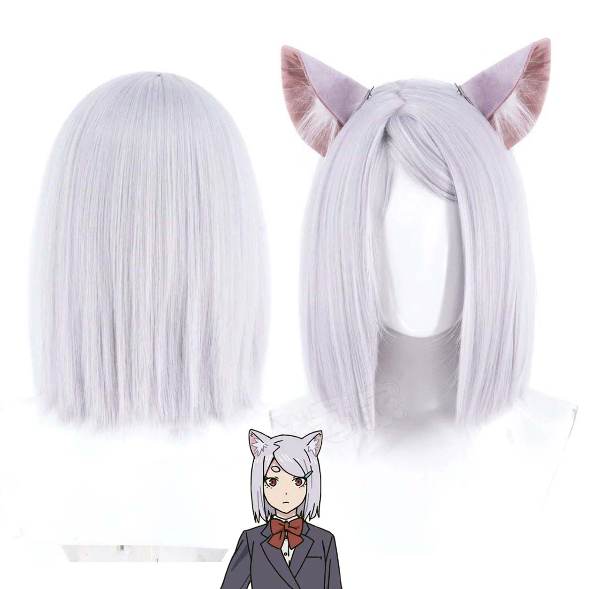 Men Accessories Silver - Perruque de cosplay Yani-Neko Imoko Satou