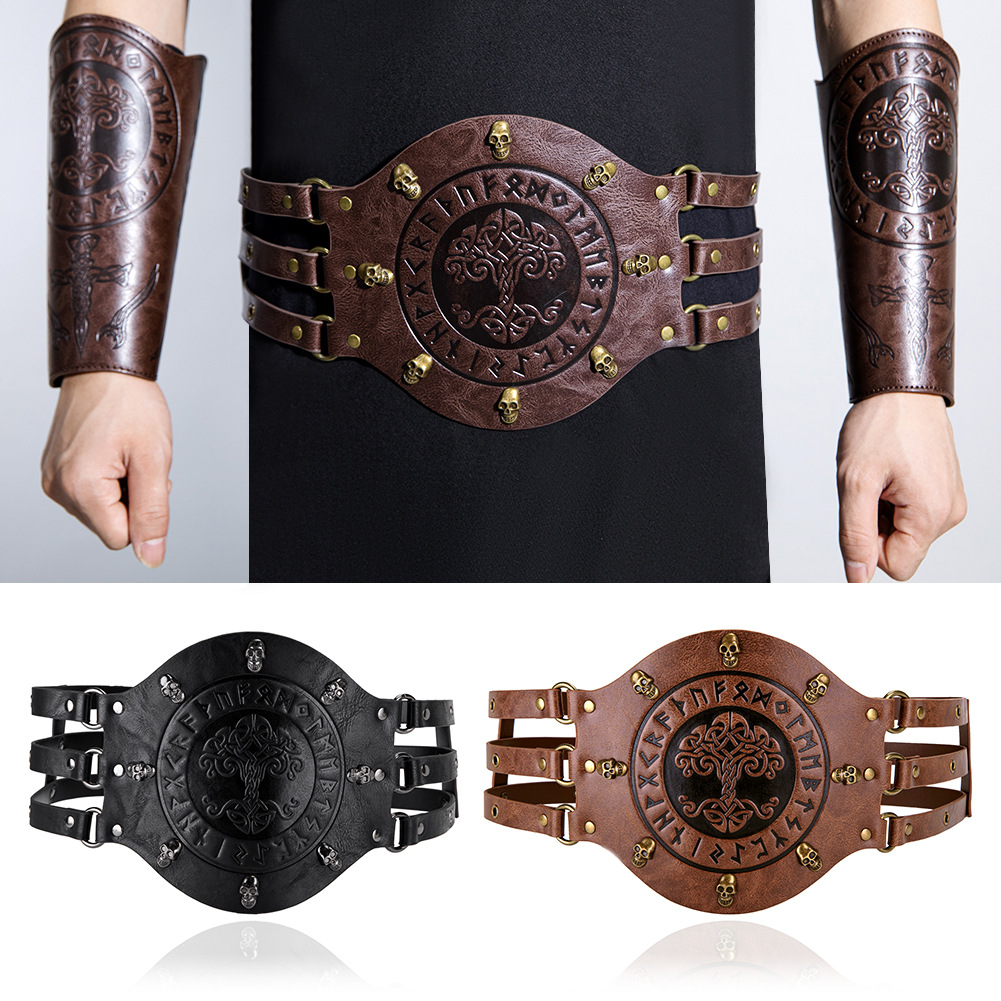 Medieval Men'S Accessories - Ceinture large médiévale, costume de chevalier
