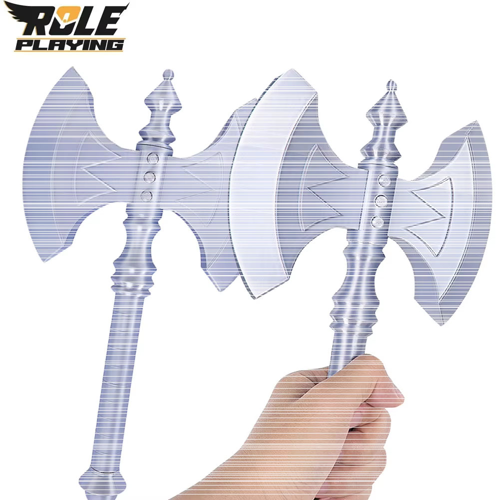 Men Accessories Silver - Hache de cosplay pour homme, grande