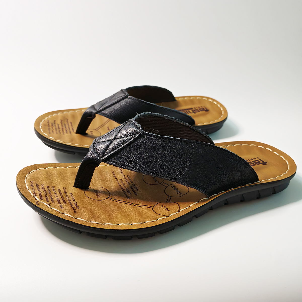 Men'S Accessories Leather - Chaussures d'été pour hommes, pantoufles en