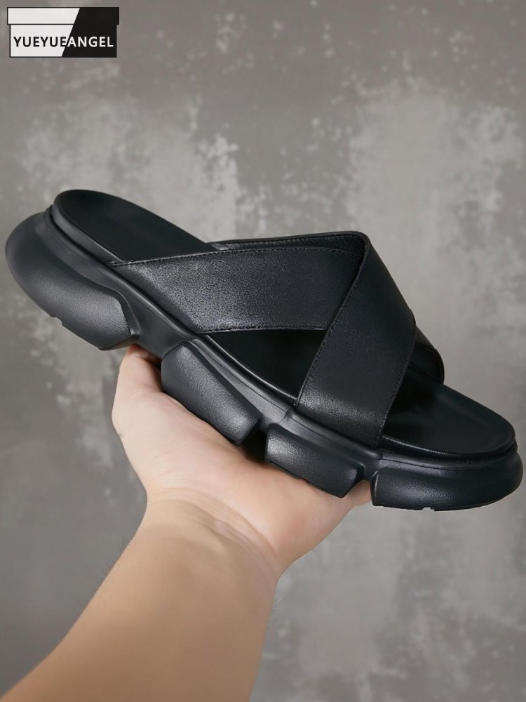 Pantoufles tendance en cuir de - Men'S Accessories Leather avis et prix