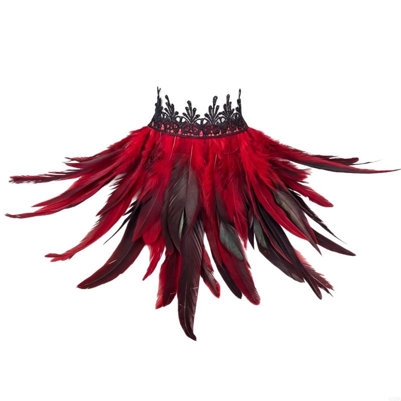 Collier en plumes scène avec g - Men Accessories Photos avis et prix