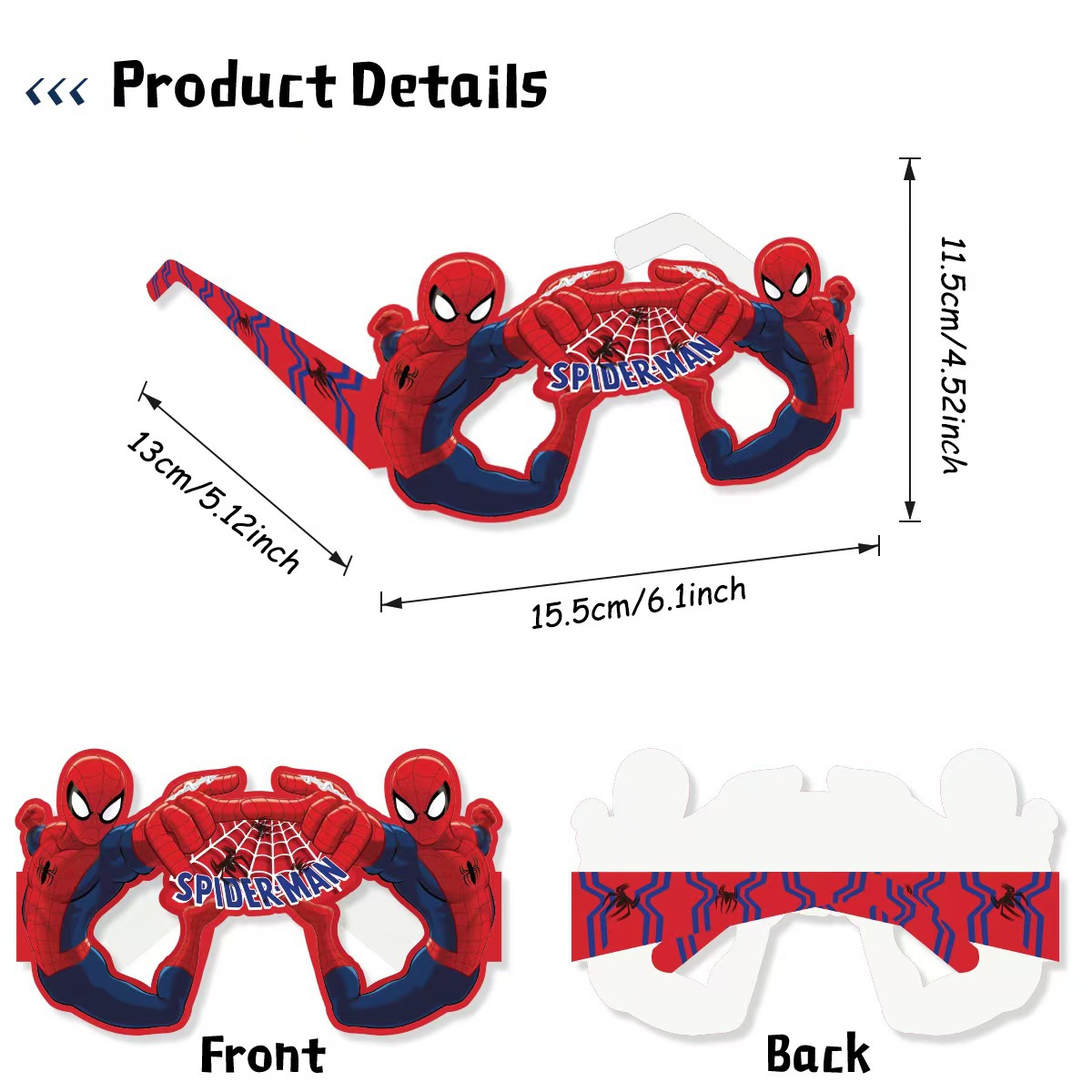 8 paires de lunettes Spider-Ma - Men Accessories Photos avis et prix