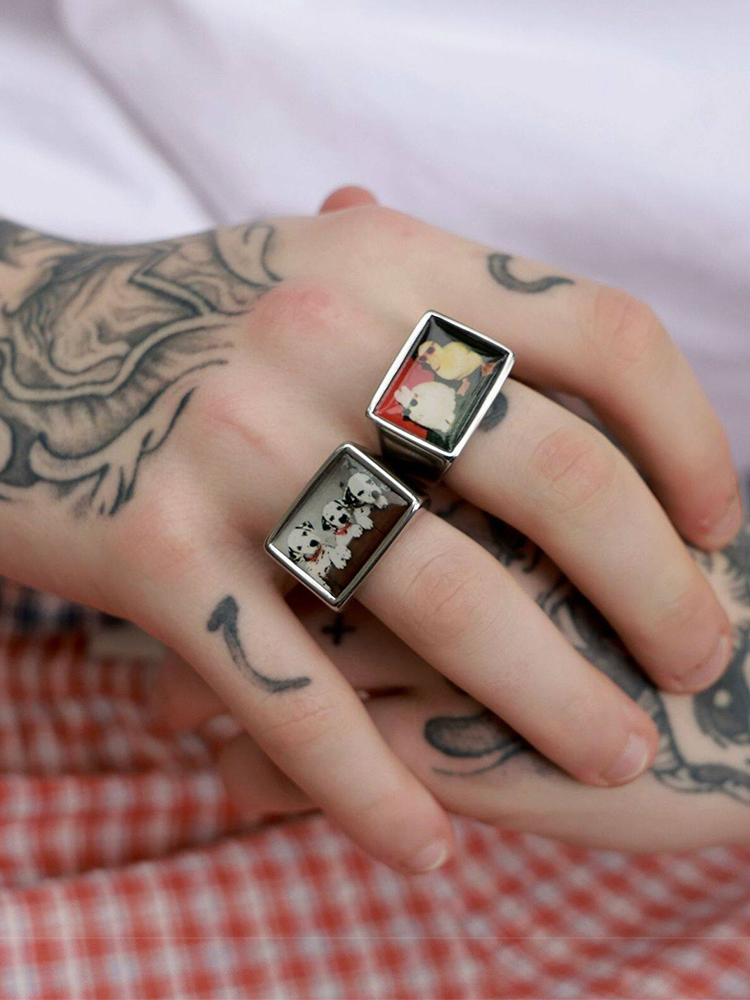 Bague Chevalière en Alliage de - Men Accessories Photos avis et prix