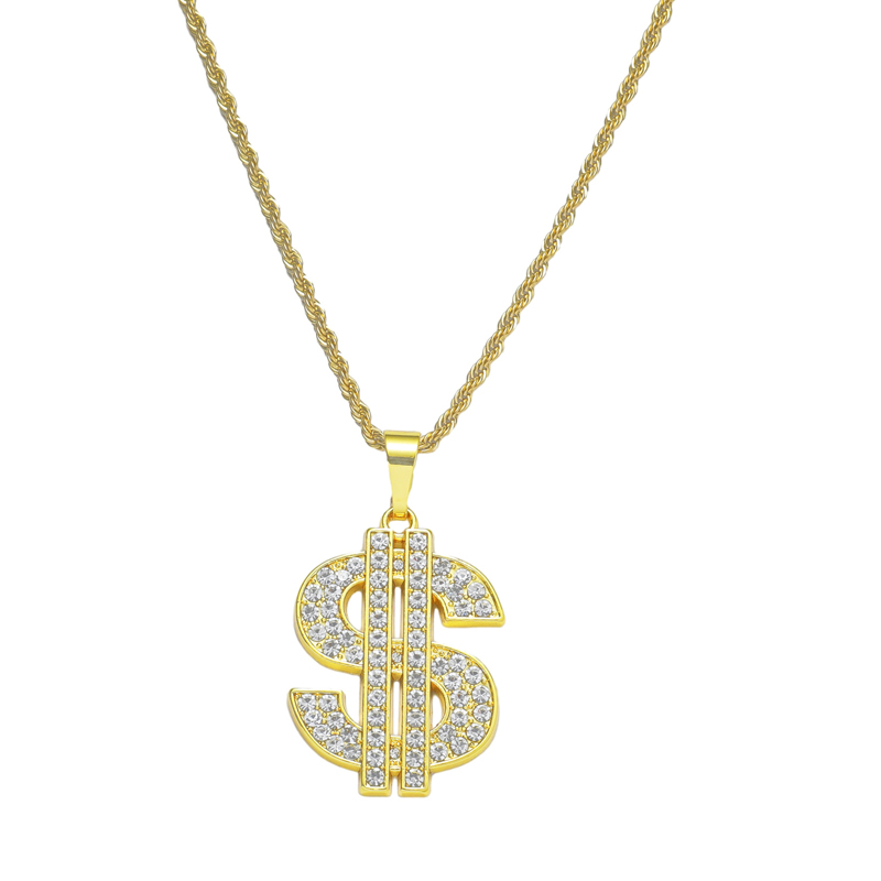 Collier signe dollar pour homm - Men Accessories Singapore avis et prix