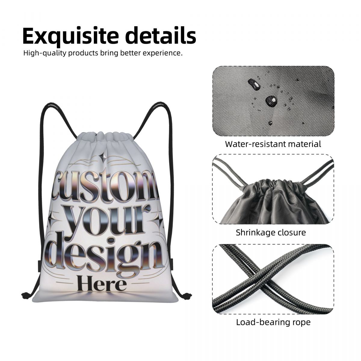 Sacs à dos à cordon personnali - Men Accessories Photos avis et prix