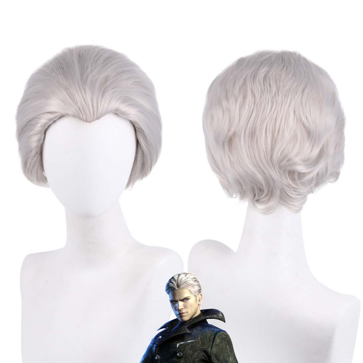 Perruque de cosplay pour homme - Men Accessories Silver avis et prix
